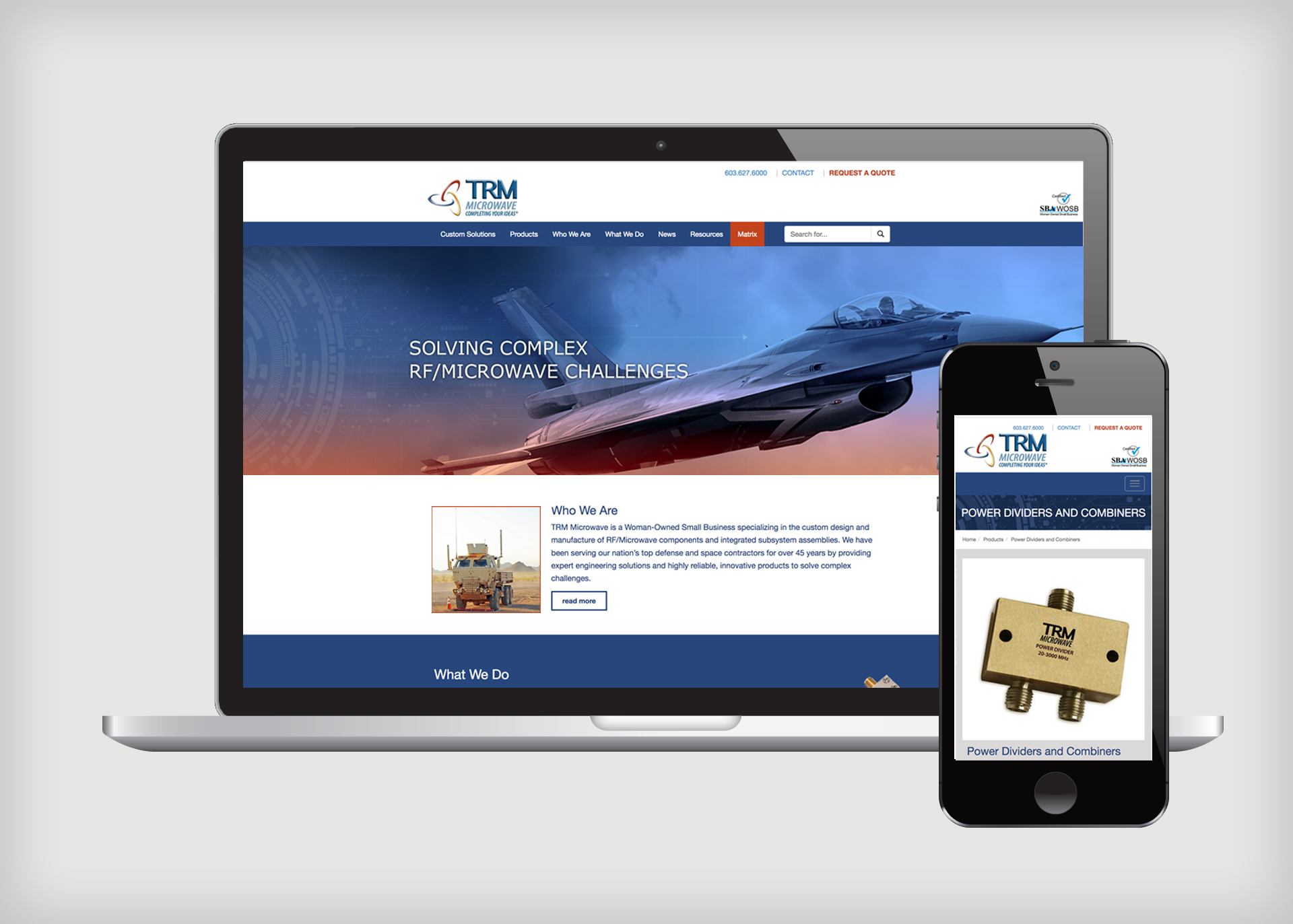 TRM Responsive website development